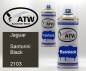 Preview: Jaguar, Santorini Black, 2103: 400ml Sprühdose + 400ml Klarlack - Set, von ATW Autoteile West.